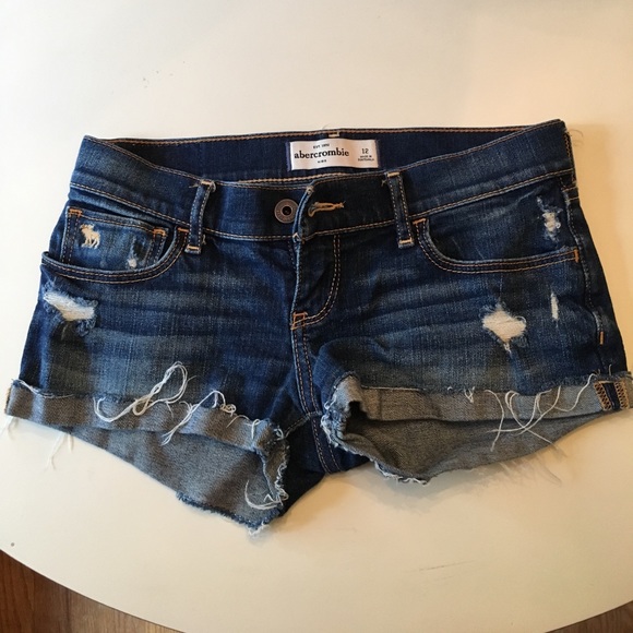 Abercrombie Kids Ripped Jean Shorts - Picture 1 of 2